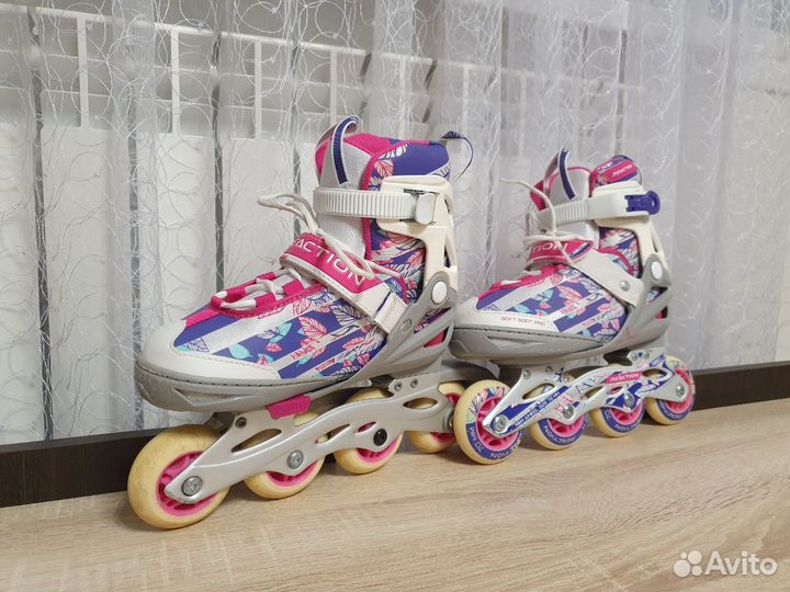 Ролики раздвижные Reaction с защитой. Р 31-36