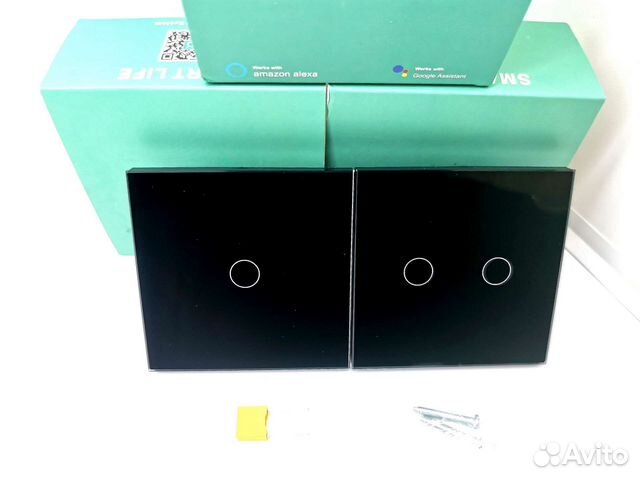 Выключатель черный ZigBee Tuya с Алисой Яндекс