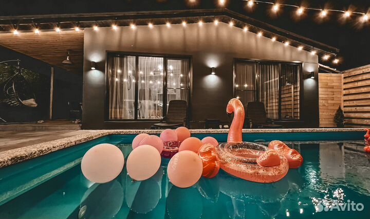 Аренда дома, котеджа с бассейном и баней