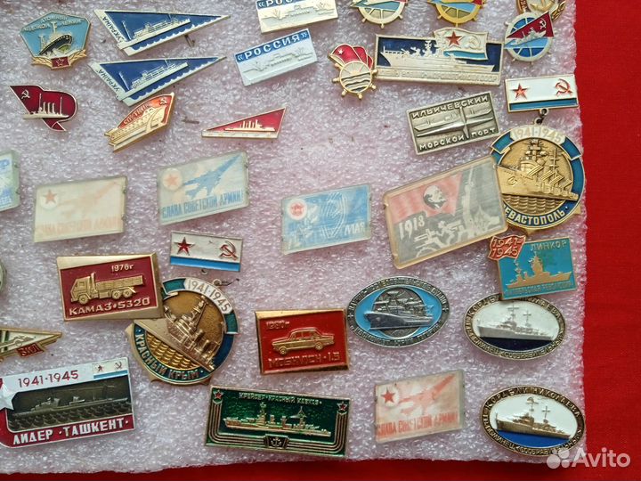 Значки СССР. Флот,корабли,вмф.гражданский флот