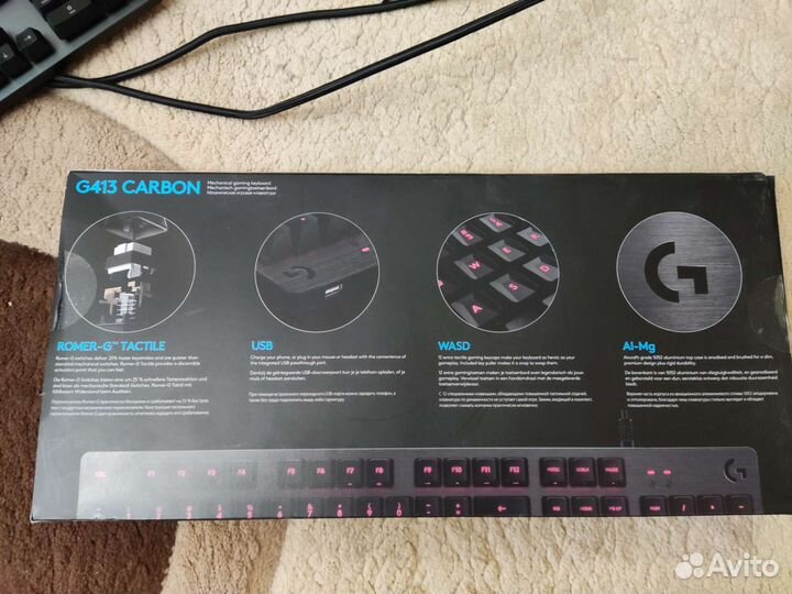 Игровая клавиатура logitech g413