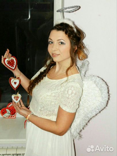 Крылья ангела с нимбом (для фотосессии)