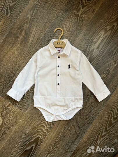 Рубашка-боди для мальчика размер 80