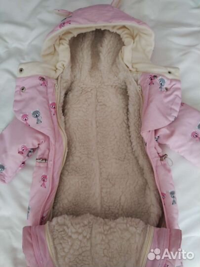 Комбинезон трансформер зимний для новорождённого