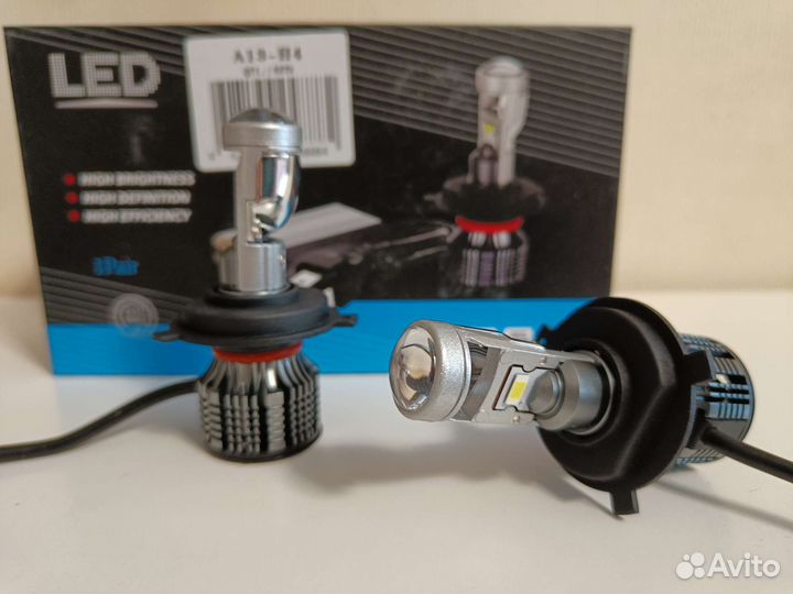 Светодиодные лампы с линзой H4 LED