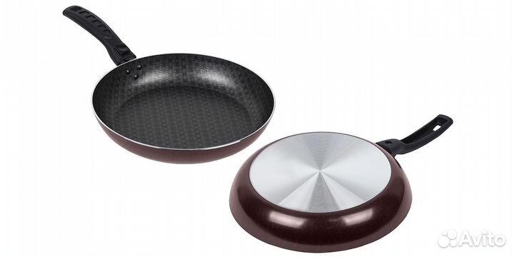 Сковорода красная диаметр 24 см антипригарная