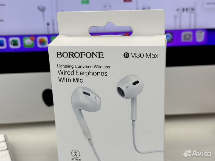 Наушники earpods lightning borofone BM30 Max