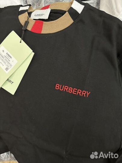 Футболка Burberry 2024 премиум ч/бел S M L XL XXL