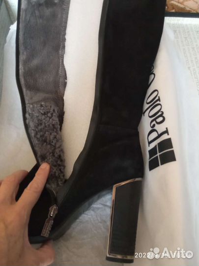 Сапоги зимние замшевые 40 размер