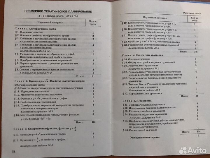 Алгебра 8 класс. Самостоятельные/контрольные р