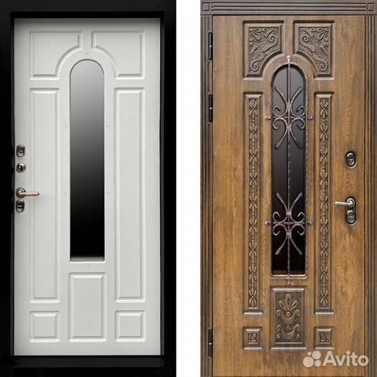 Дверь Лацио уличная в дом с терморазрывом и окном