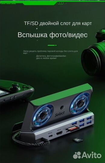 Док-станция для Steam Deack/Aokzoe/Rog ally/Gpd