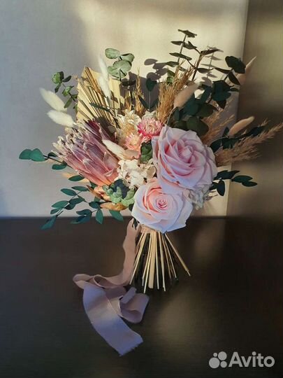 Бохо Букет цветов. Букет невесты