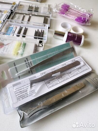 Ресницы, инструменты, материалы для наращивания