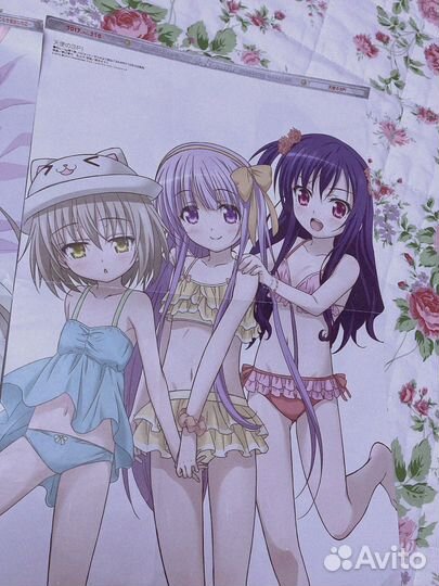 Аниме плакаты из японских журналов двусторонние