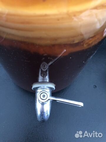 Банка с краником, чайный гриб