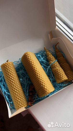 Набор свечей из вощины