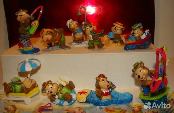 Мишки музыканты, Медведи на ярмарке, пляже рыбалке