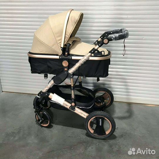 Коляска трансформер 2в1 и 3в1 (в нежном цвете)