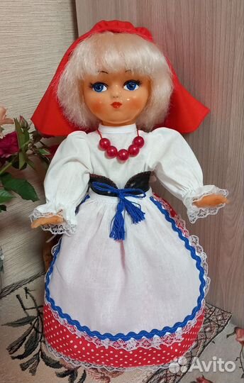Кукла Алёнушка Красная Шапочка СССР