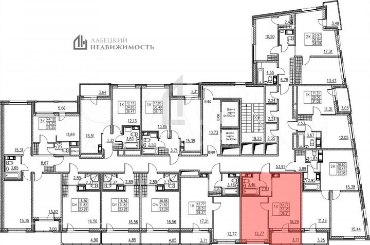 1-к. квартира, 37,4 м², 11/12 эт.