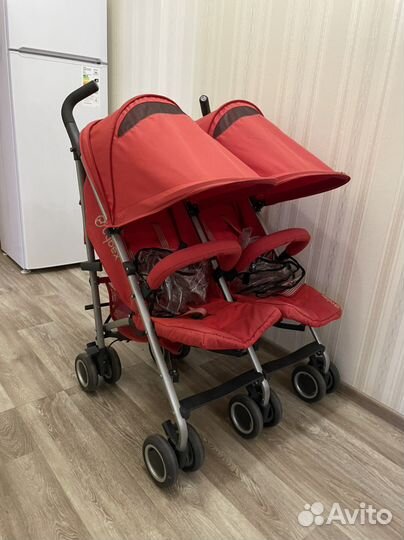Коляска трость для двойни cybex twinner