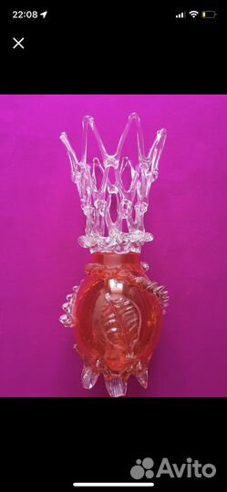 Ваза ручной работы из стекла