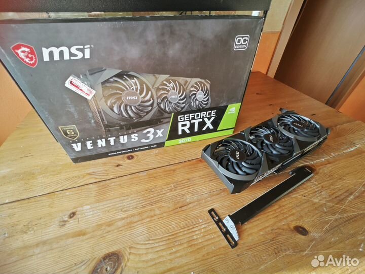 Видеокарта MSI GeForce RTX 3070 Ventus 3X OC 8GB