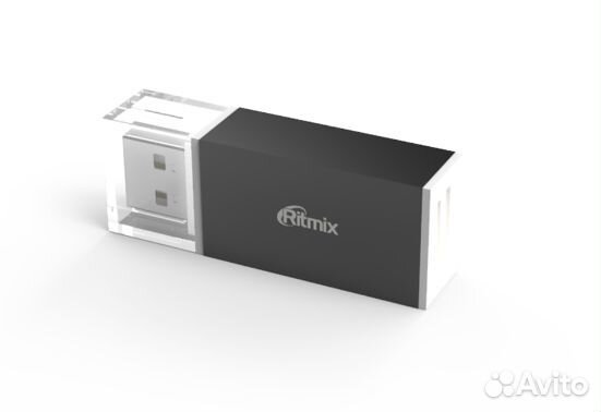 Картридер Ritmix CR-2042. (USB 2.0, SD, Micro SD