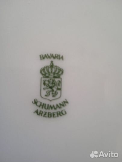 2 антикварные тарелки фарфор с прорезями 