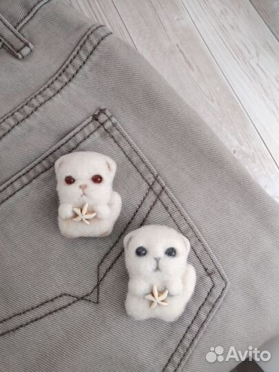 Котоброши валяные из шерсти