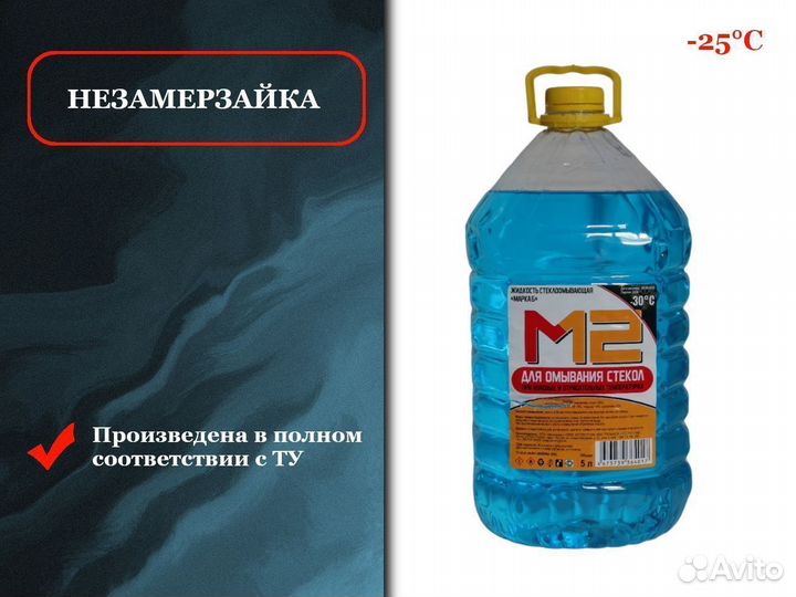 Омывайка оптом. Реальный градус -20С