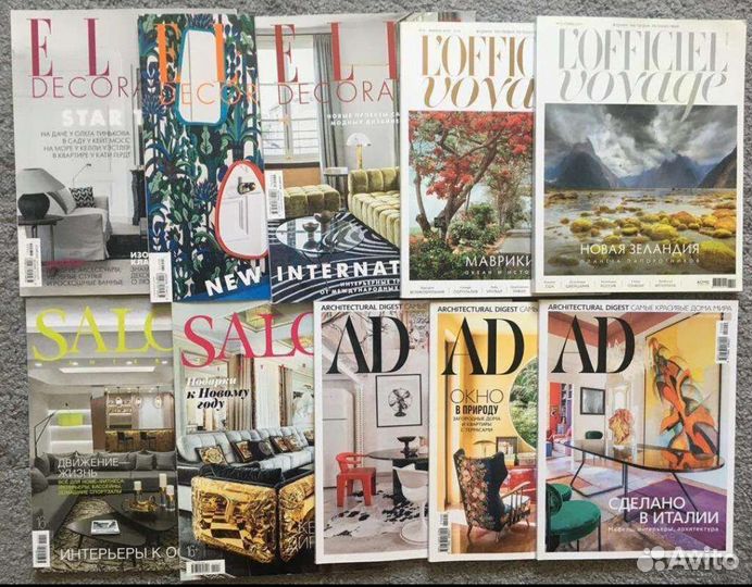 Иностранные и русские интерьер дизайн (50 шт)