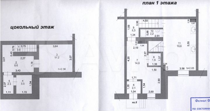4-к. квартира, 206 м², 2/3 эт.