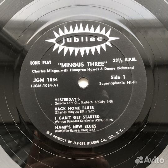 LP Charles Mingus - Mingus Three/ Jazz 1959 Jubile