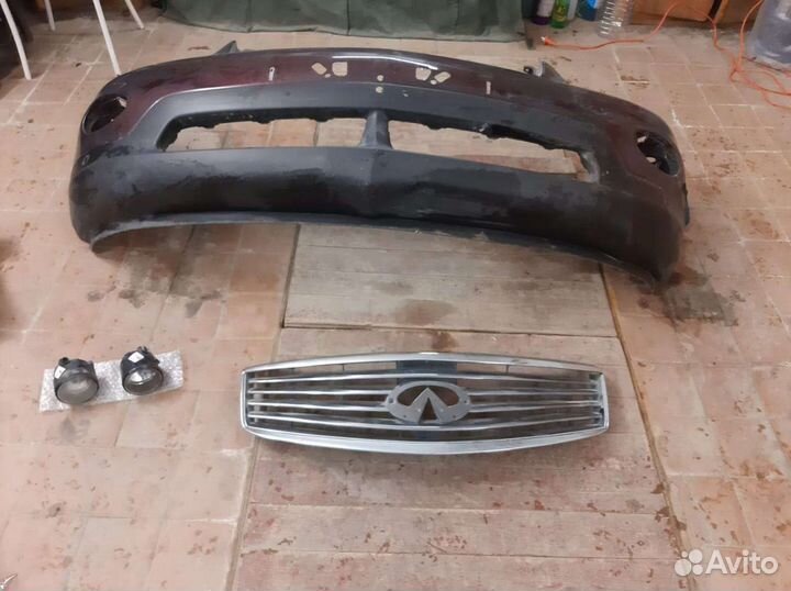Бампер передний infiniti qx 50