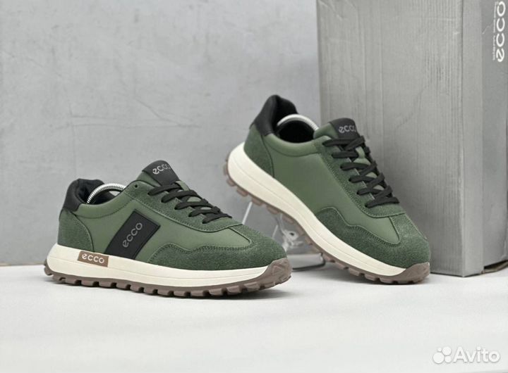 Кроссовки Ecco зеленые
