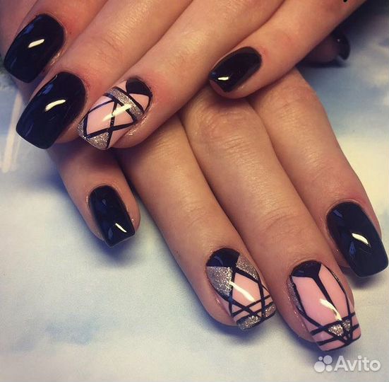 Покрытие гель лаком с укреплением ногтевой пластин