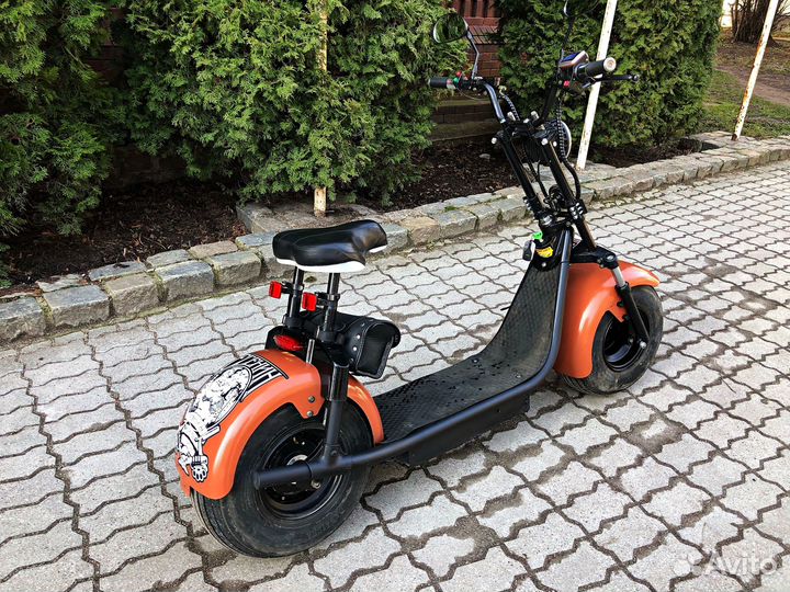 Электросамокат мопед Citycoco Harley 1500W