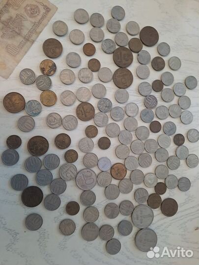 Советские монеты СССР и 1992г,1993г