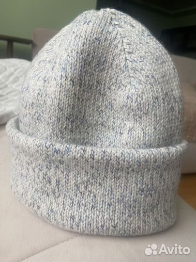 Шапка бини кашемир/меринос ручная работа