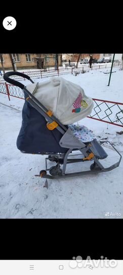 Коляска санки