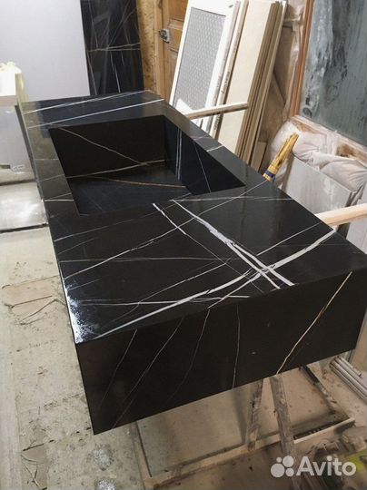 Раковина под камень из керамогранита