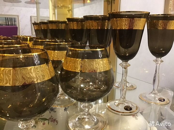 Бокалы Фужеры Чехия Богемия Angela 6 шт