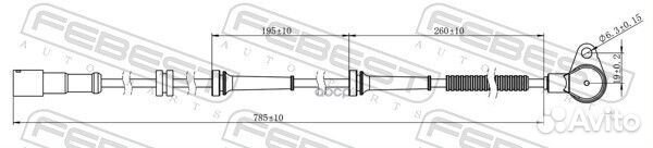 Датчик abs перед прав Febest 958 10606-002 Febest