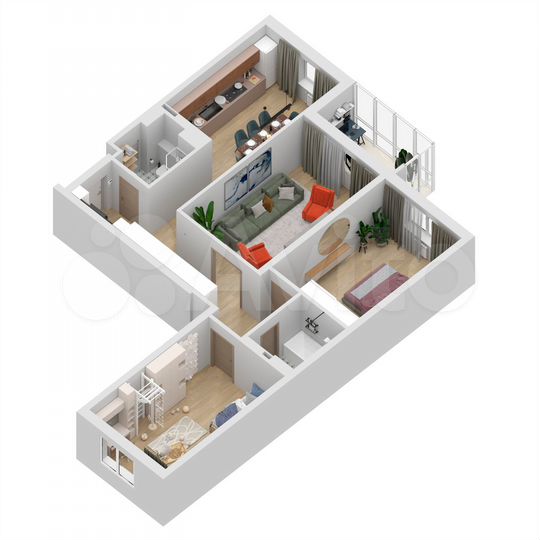 3-к. квартира, 101,8 м², 3/27 эт.