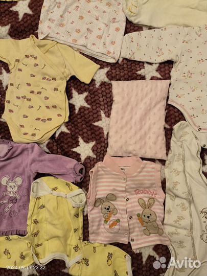 Набор детской одеждЫ 0-3 мес