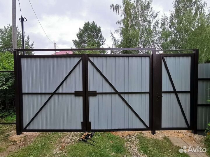 Установка Забора Ворот Профлист Евроштакетник