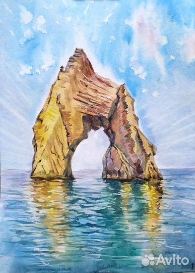 Акварельный пейзаж