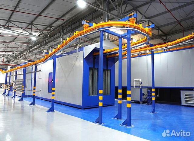 Линия порошковой окраски автоматическая